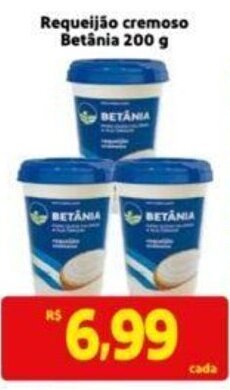 Extra Supermercado Requeijão Cremoso Betânia 200g oferta