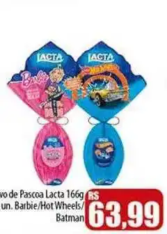 Ovos pascoa lacta un. barbie-hot wheels-batman