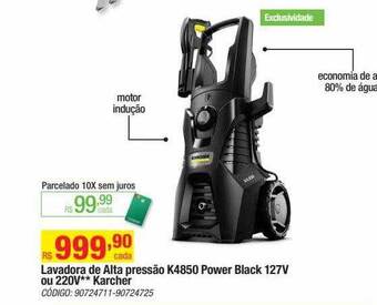 Leroy Merlin Lavadora de alta pressão k4850 power black 127v ou 220v karcher oferta