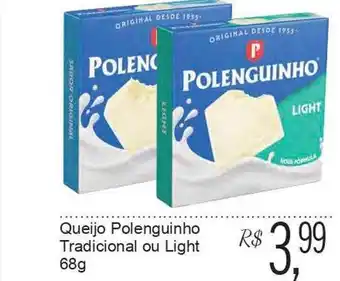 Festval Queijo polenguinho tradicional ou light oferta