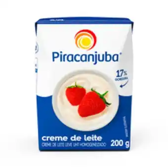 Supermercados Pague Menos Creme de leite piracanjuba 200g oferta