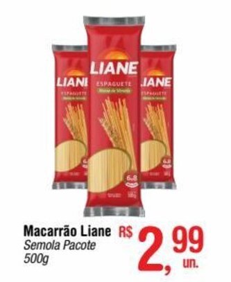 Fort Atacadista Macarrão Liane 500g oferta