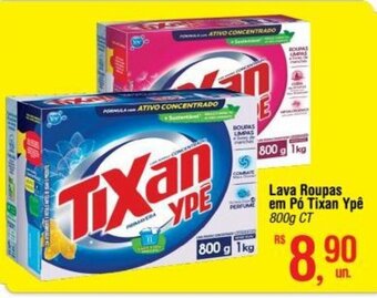 Fort Atacadista Lava roupas em pó Tixan Ypê 800g oferta