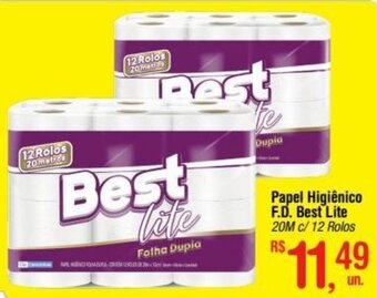 Fort Atacadista Papel Higiênico F.D Best Lite 20m c/12 rolos oferta