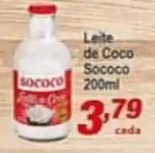 Ricoy Supermercados Leite de Coco Sococo 200ml oferta