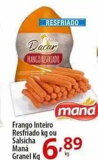 Akki Atacadista Frango inteiro resfriado ou salsicha maná granel oferta