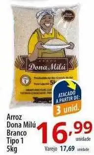 Akki Atacadista Arroz dona milú branco tipo 1 oferta