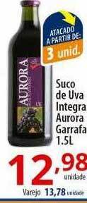Suco de uva integral aurora garrafa