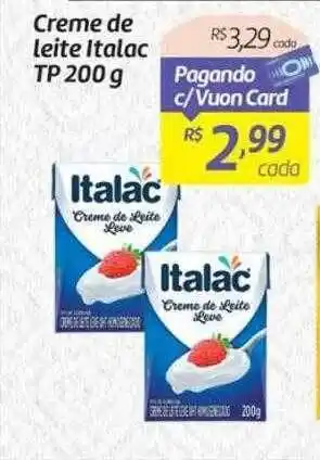 Comper Creme de leite italac oferta