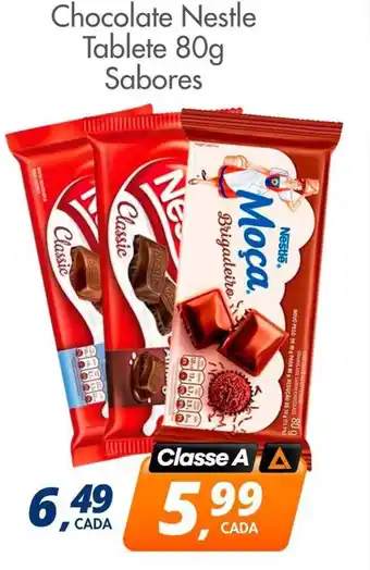 Delta Supermercados Chocolate nestle tablete sabores oferta