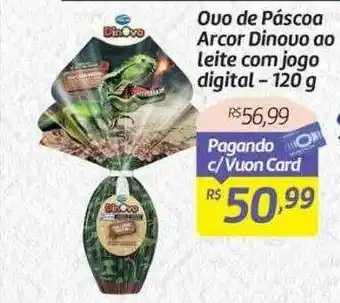 Comper Ovo de páscoa arcor dinovo ao leite com jogo digital oferta