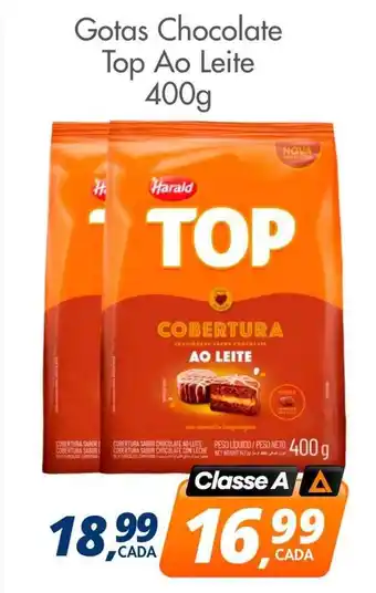 Delta Supermercados Gotas chocolate top ao leite oferta
