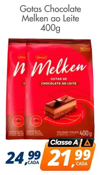 Delta Supermercados Gotas chocolate melken ao leite oferta