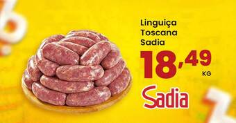 Supermercado Bergamini Linguiça toscana sadia oferta