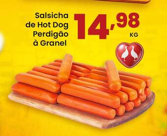 Supermercado Bergamini Salsicha de hot dog perdigão à granel oferta