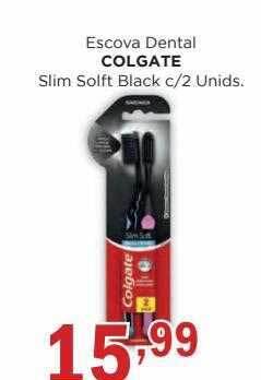 Supermercados Mundial Escova dental colgate slim soft black oferta