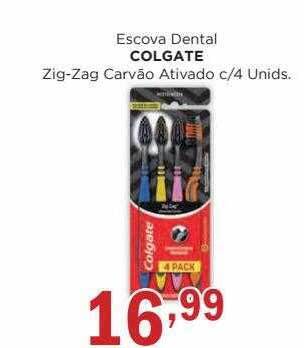 Supermercados Mundial Escova dental colgate zig-zag carvão ativado oferta