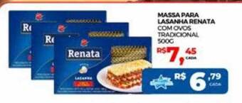 Supermercado Estrela Azul Massa para lasanha renata com ovos tradicional oferta