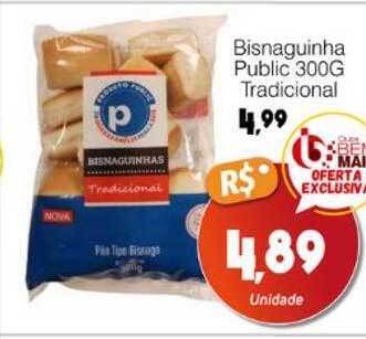 Supermercado Bem Barato Bisnaguinha public tradicional oferta