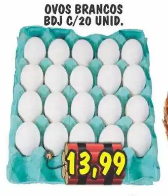 Supermercados Santo Antonio Ovos brancos bdj c-20 oferta