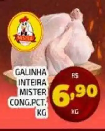 Galinha inteira mister cong. pct. kg