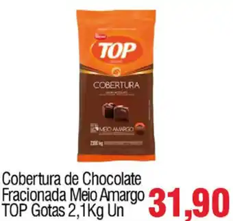 Spani Atacadista Cobertura de Chocolate Fracionada Meio Amargo Top Gotas 2.1kg oferta