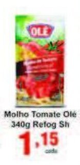 Rossi Supermercado Molho Tomate Ole 340g Refog Sh oferta