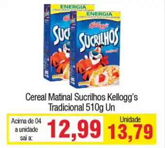 Spani Atacadista Cereal matinal Sucrilhos Kellogg's Tradicional 510g oferta
