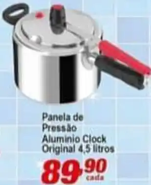 Ricoy Supermercados Panela de Pressão Alumínio Clock Original 4.5L oferta