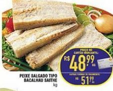 Mercantil Rodrigues Peixe salgado tipo bacalhau saithe kg oferta