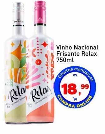 Tonin Superatacado Vinho nacional frisante relax 750ml oferta