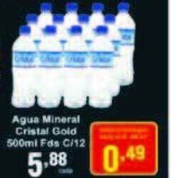 Rossi Supermercado Agua Mineral Cristal Gold 500ml Fds c/12 oferta