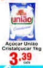 Rossi Supermercado Acucar Uniao Cristalcucar 1kg oferta