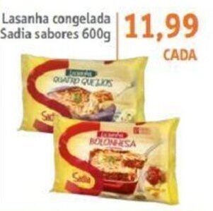 Sonda Lasanha congelada Sadia Sabores 600g oferta
