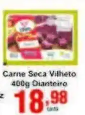 Rossi Supermercado Carne Seca Vilheto 400g Dianteiro oferta