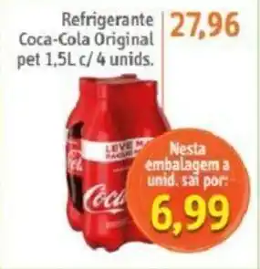 Sonda Refrigerante Coca Cola Original pet 1.5L c/4 unids. oferta
