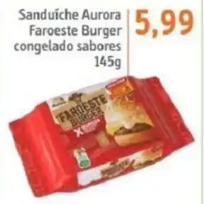 Sonda Sanduíche Aurora Faroeste Burger 145g oferta