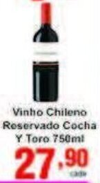 Vinho Chileno Reservado Cocha Y Toro 750ml