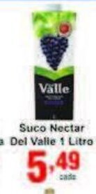 Rossi Supermercado Suco Nectar Del Valle 1L oferta