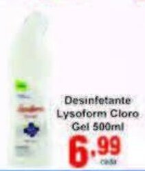 Desinfetante Lysoform Cloro Gel 500ml