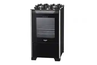 Zema Fogão 4 bocas dako magister, acendimento automático - preto oferta