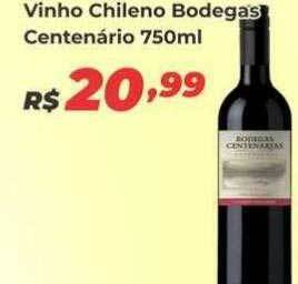 Villarreal Supermercados Vinho chileno bodegas centenário oferta