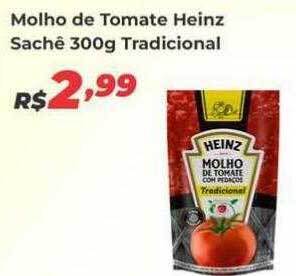 Villarreal Supermercados Molho de tomate heinz sachê tradicional oferta