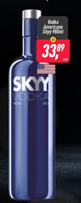 Frangolândia Vodka Americana Skyy 980ml oferta