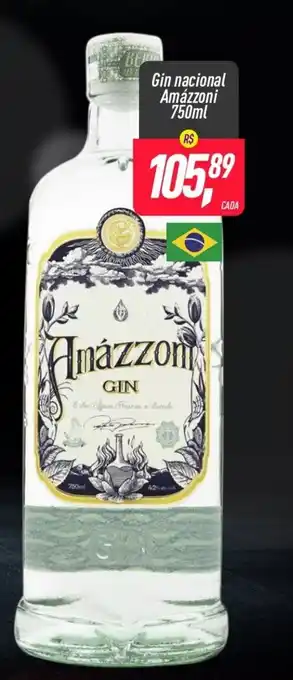 Frangolândia Gin Nacional Amazzoni 750ml oferta