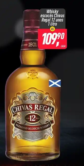 Frangolândia Whisky escoces Chivas Regal 12 anos 1L oferta