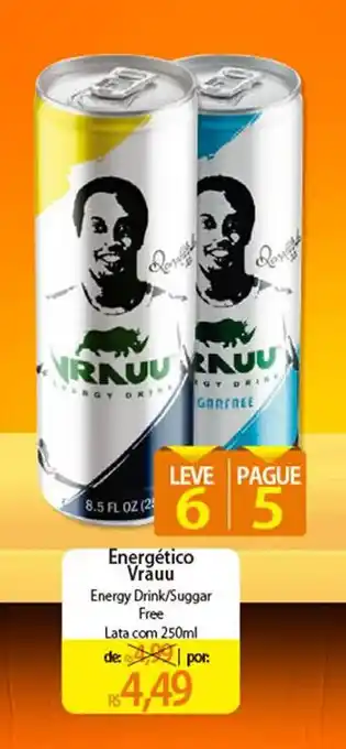 Atacadão Energético Vrauu 250ml oferta
