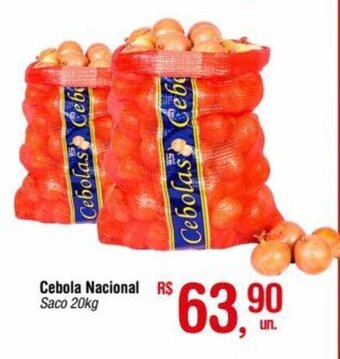 Fort Atacadista Cebola Nacional 20kg oferta