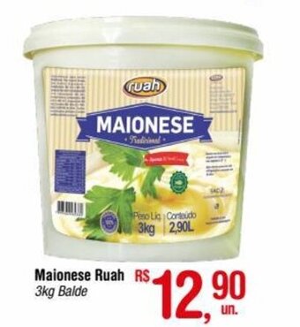 Fort Atacadista Maionese Ruah 3kg oferta