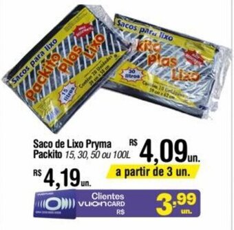 Fort Atacadista Saco de Lixo Pryma Packito oferta